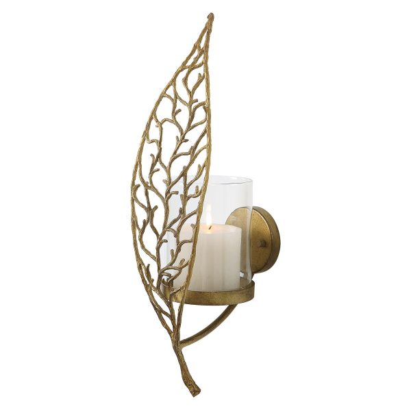 Woodland Treasure - Gold Candle Sconce Online