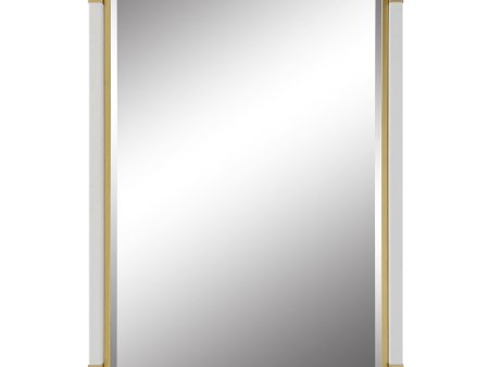 Malik - White & Gold Mirror For Discount