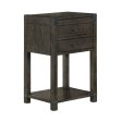 Abington - 2 Drawer Open Nightstand - Weathered Charcoal Fashion