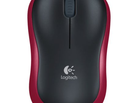 Logitech M185 Mouse Radio Frequency USB Optical Red Wireless 2.40 GHz Symmetrical Cheap