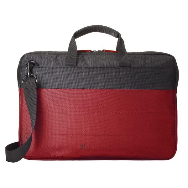 HP 9KZ15AA 15.6  Duotone BriefCase Laptop Bag in Red & Black Discount