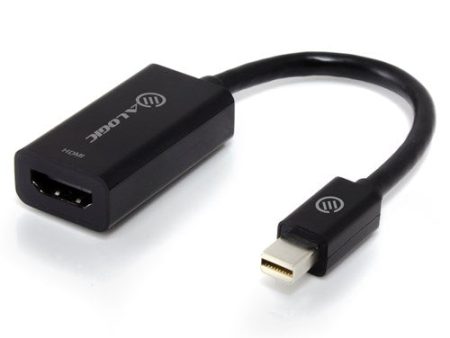 ALOGIC Elements 20cm Mini DisplayPort to HDMI Adapter Male to Female Black Online Sale