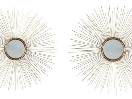 Doniel - Antique Gold Finish - Accent Mirror Set (Set of 2) Sale