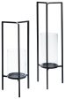 Ginette - Black - Candle Holder Set (Set of 2) For Cheap