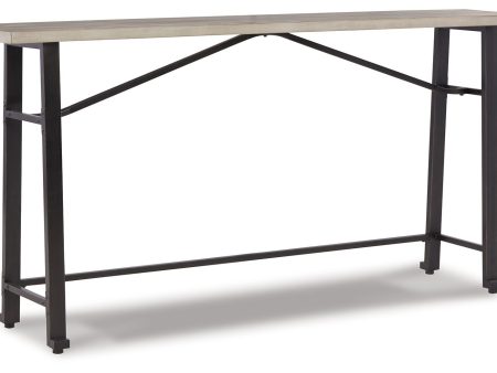 Karisslyn - Whitewash   Black - Long Counter Table Discount