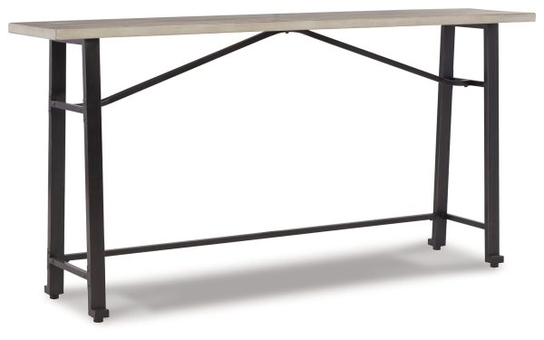 Karisslyn - Whitewash   Black - Long Counter Table Discount