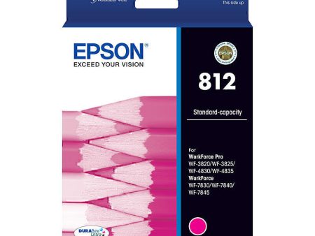 Genuine Epson 812 Magenta Ink Cartridge C13T05D392 for EPSON WF3820 WF3825 WF4830 WF4835 WF7830 Discount