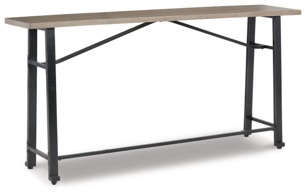 Lesterton - Light Brown   Black - Long Counter Table Supply