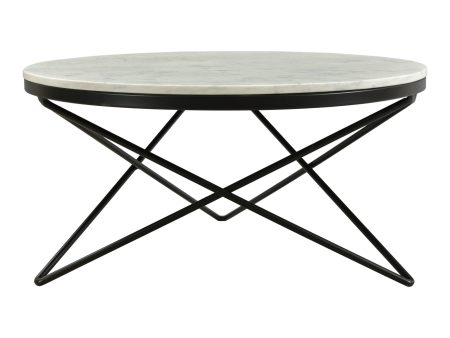 Haley - Coffee Table Black Base - Black Online