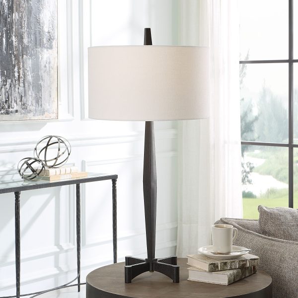 Counteract - Rust Metal Table Lamp For Sale