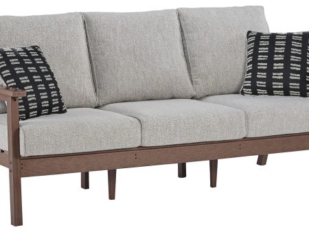 Emmeline - Brown   Beige - Sofa with Cushion Sale