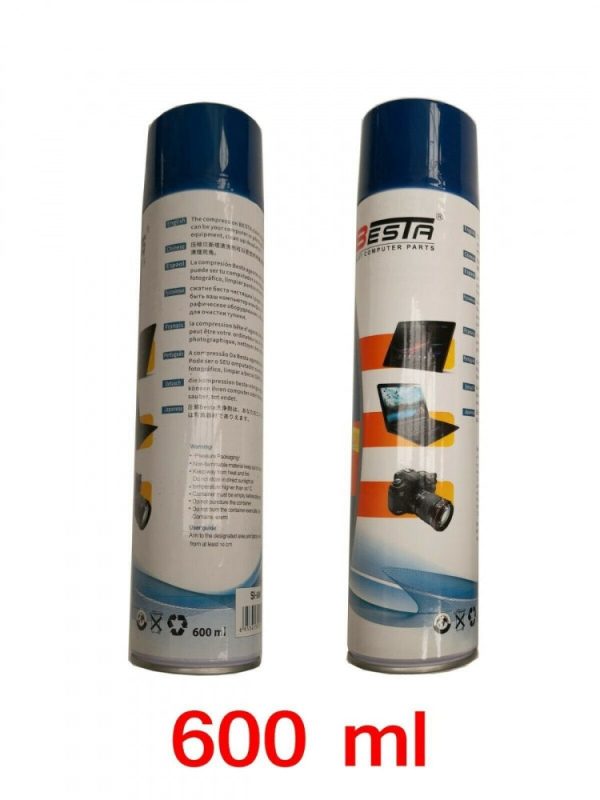 Compressed Air Duster 600ML for Cleaning Keyboards, PCs, Laptops Sale