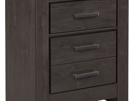 Brinxton - Charcoal - Two Drawer Night Stand For Discount