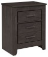 Brinxton - Charcoal - Two Drawer Night Stand For Discount