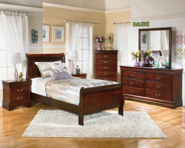 Alisdair - Reddish Brown - Two Drawer Night Stand Online Sale