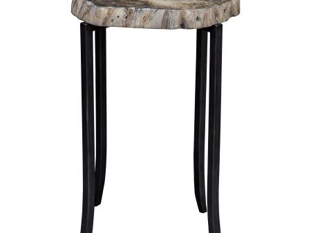 Stiles - Rustic Accent Table - Light Brown & Black Cheap