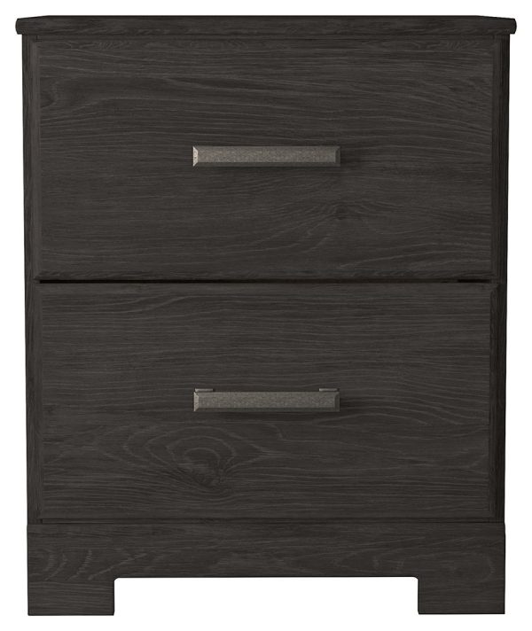 Belachime - Charcoal - Two Drawer Night Stand Online now