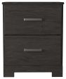 Belachime - Charcoal - Two Drawer Night Stand Online now