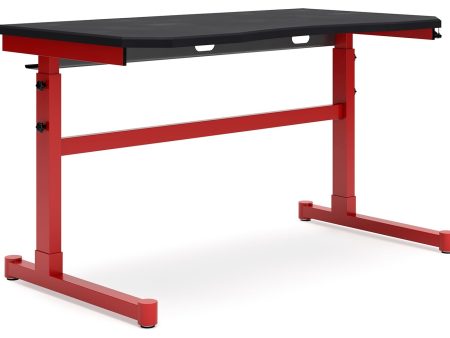 Lynxtyn - Red   Black - Adjustable Height Desk Supply