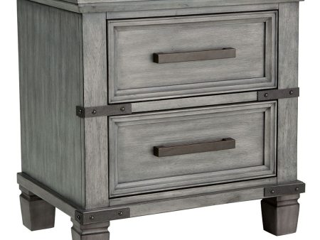 Russelyn - Gray - Two Drawer Night Stand For Discount