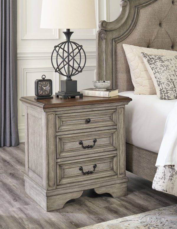 Lodenbay - Antique Gray - Three Drawer Night Stand Cheap