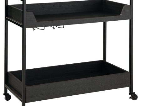 Yarlow - Black   Gray - Bar Cart on Sale