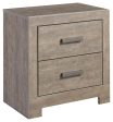 Culverbach - Gray - Two Drawer Night Stand Cheap