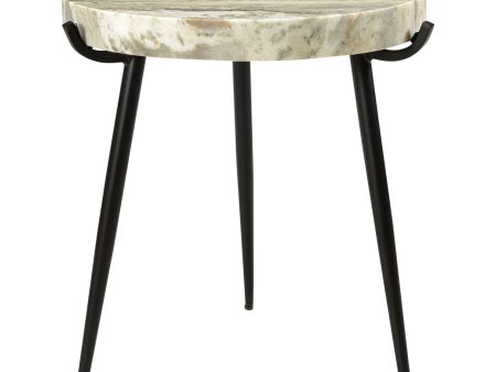 Brinley - Marble Accent Table - Beige Hot on Sale