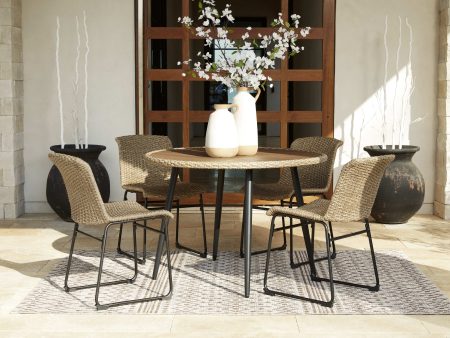 Amaris - Brown   Black - 5 Pc. - Dining Set Sale