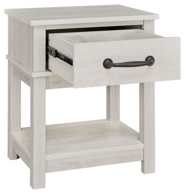 Dorrinson - White - One Drawer Night Stand Cheap