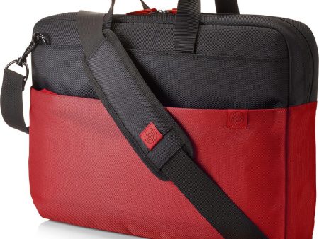 HP 9KZ15AA 15.6  Duotone BriefCase Laptop Bag in Red & Black Discount