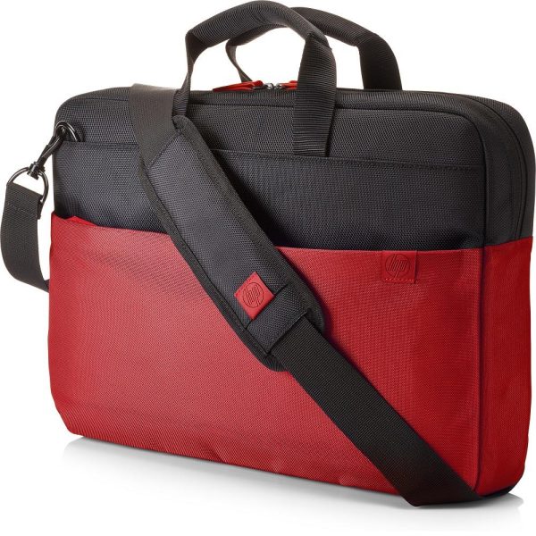 HP 9KZ15AA 15.6  Duotone BriefCase Laptop Bag in Red & Black Discount