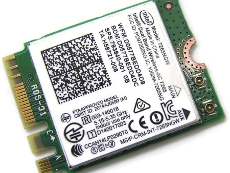 Genuine HP SPECTRE X360 13-4102TU N8L41PA Laptop WiFi Wireless Card 793840-005 For Sale