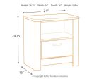 Bellaby - Whitewash - One Drawer Night Stand For Cheap