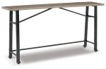 Lesterton - Light Brown   Black - Long Counter Table Supply