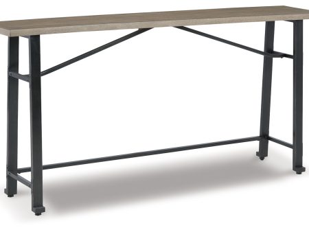 Lesterton - Light Brown   Black - Long Counter Table Supply