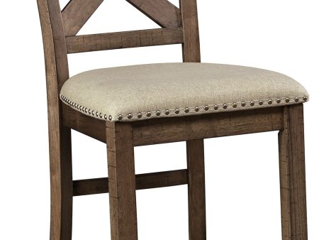 Moriville - Beige - Upholstered Barstool (Set of 2) on Sale