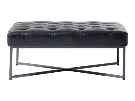 Thad - Ottoman - Black Hot on Sale