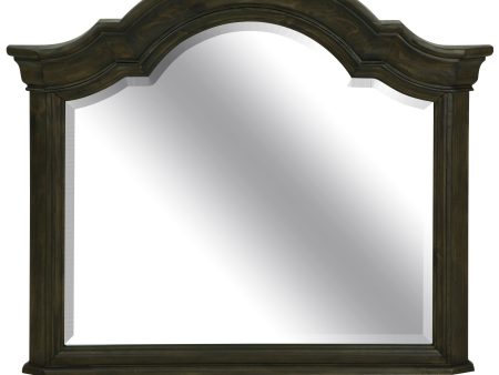 Bellamy - Shaped Mirror - Peppercorn Online