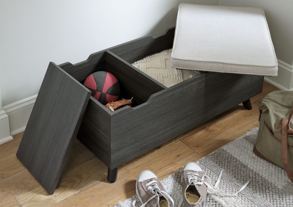 Yarlow - Dark Gray - Storage Bench Hot on Sale