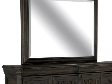 Bellamy - Landscape Mirror - Peppercorn For Discount