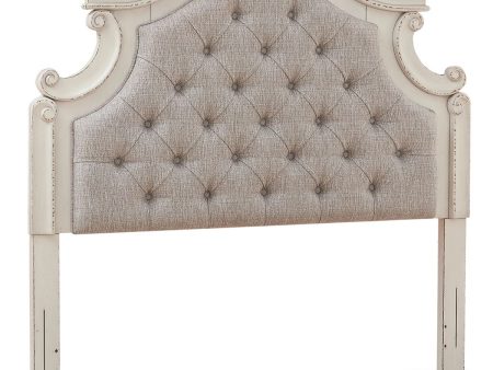 Realyn - Chipped White - Full UPH Panel Headboard on Sale