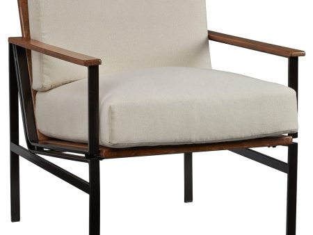 Tilden - Ivory   Brown - Accent Chair For Sale