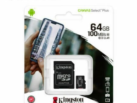 Kingston 64GB microSDXC Class 10 UHS-I 45R Flash Card Fashion