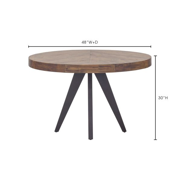 Parq - Round Dining Table - Brown Online now