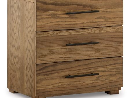 Dakmore - Brown - Three Drawer Night Stand Discount