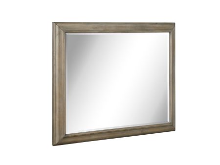 Tinley Park - Landscape Mirror - Dove Tail Grey Online now