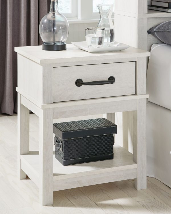 Dorrinson - White - One Drawer Night Stand Cheap