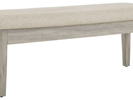 Parellen - Beige   Gray - Upholstered Storage Bench Cheap