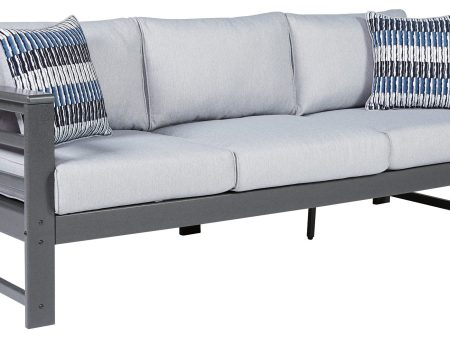 Amora - Charcoal Gray - Sofa with Cushion Online Sale